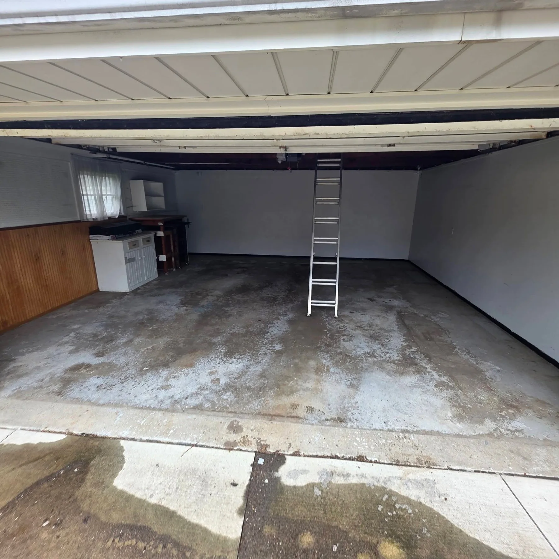 Garage after clearing
