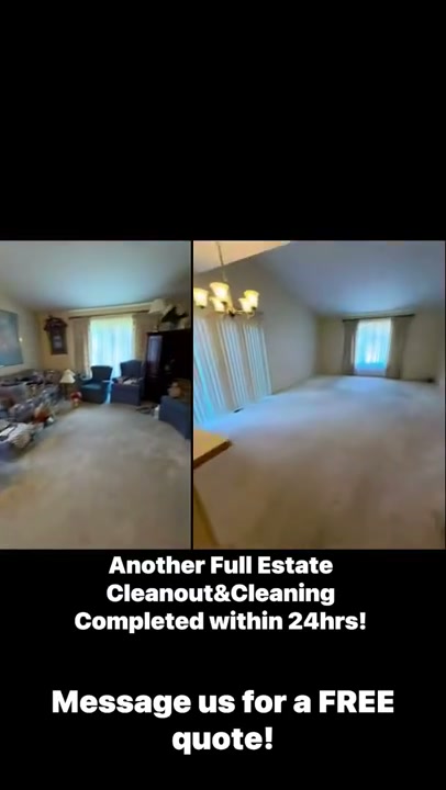 A before-and-after walkthrough of an estate cleanout and cleaning project.